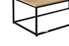 Picture of HENMAN 122 RECTANGLE TABLETOP AND LEG COFFEE TABLE *OAK AND BLACK