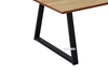 Picture of HENMAN 110 RECTANGLE TOP AND STRAIGHT LEG COFFEE TABLE *OAK AND BLACK