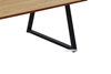 Picture of HENMAN 110 RECTANGLE TOP AND STRAIGHT LEG COFFEE TABLE *OAK AND BLACK