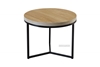 Picture of HENMAN 50 ROUND SIDE TABLE *OAK AND BLACK