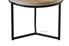 Picture of HENMAN 50 ROUND SIDE TABLE *OAK AND BLACK