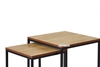 Picture of HENMAN SQUARE NESTING TABLE *OAK AND BLACK