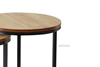 Picture of HENMAN Round Nesting Table *Oak and Black