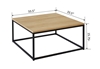 Picture of HENMAN 85 SQUARE COFFEE TABLE *OAK AND BLACK