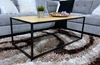 Picture of HENMAN 122 RECTANGLE COFFEE TABLE *OAK AND BLACK