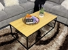 Picture of HENMAN 122 RECTANGLE TABLETOP AND LEG COFFEE TABLE *OAK AND BLACK