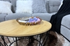 Picture of HENMAN 80 ROUND COFFEE TABLE *OAK AND BLACK