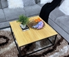 Picture of HENMAN 85 SQUARE COFFEE TABLE *OAK AND BLACK