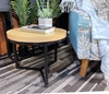 Picture of HENMAN 50 ROUND SIDE TABLE *OAK AND BLACK