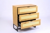 Picture of SAILOR 3 DRAWER CHEST/TALLBOY WITH RATTAN *OAK