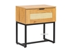 Picture of SAILOR 1 DRAWER BEDSIDE TABLE WITH RATTAN *OAK