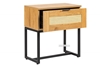 Picture of SAILOR 1 DRAWER BEDSIDE TABLE WITH RATTAN *OAK