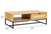 Picture of SAILOR 120 1 DRAWER COFFEE TABLE WITH RATTAN *OAK