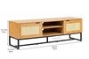 Picture of SAILOR 150 2 DOOR TV UNIT WITH RATTAN *OAK