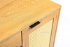 Picture of SAILOR 120 1 DOOR 1 DRAWER OFFICE DESK WITH RATTAN *OAK