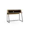 Picture of LOIRE 120 OFFICE DESK WITH SHELF *OAK AND BLACK