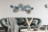 Picture of CIRCLES FRENCH STYLE METAL WALL ART (140CM X 65CM)