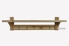 Picture of AMY WALL SHELF WITH HOOKS (74CM X 18CM)