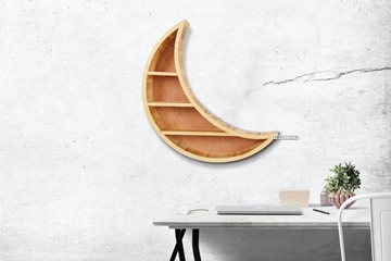 Picture of CRESCENT MOON WALL SHELF (45CM X 55 CM)