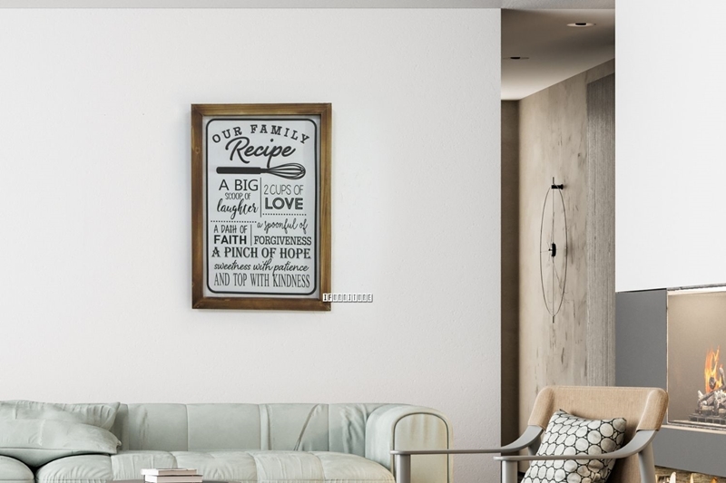 Picture of FAMILY RECIPE WALL PRINT (44CM X 64CM)